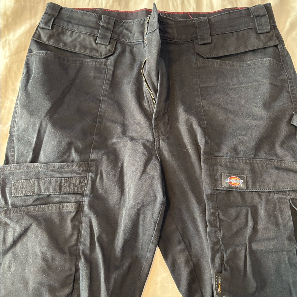 Dickies Women’s FLEX Relaxed Fit Work Pants, Black, Size 12